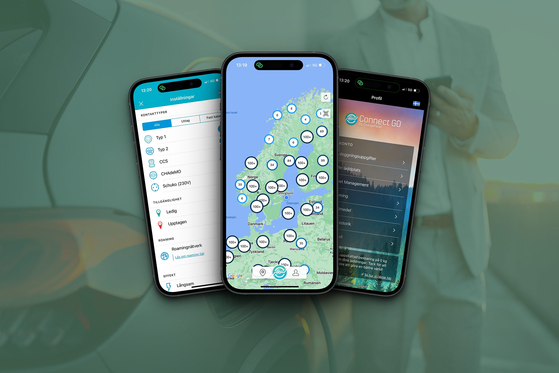 Laddningsapp för elbil